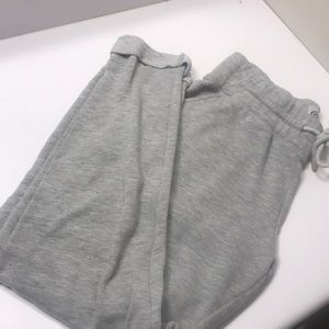 Gray sweatpants